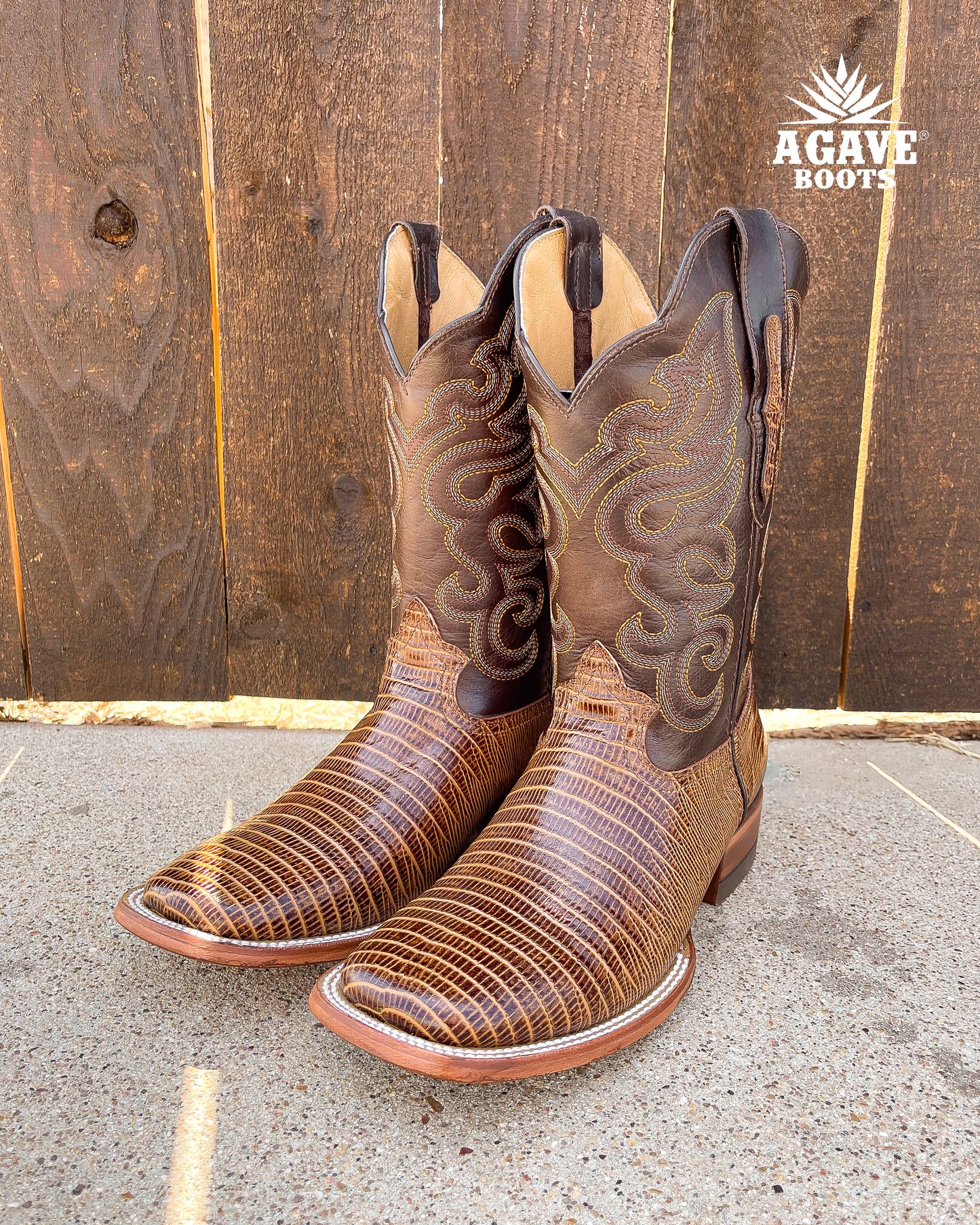 Cowboy Boot Lizard Honey