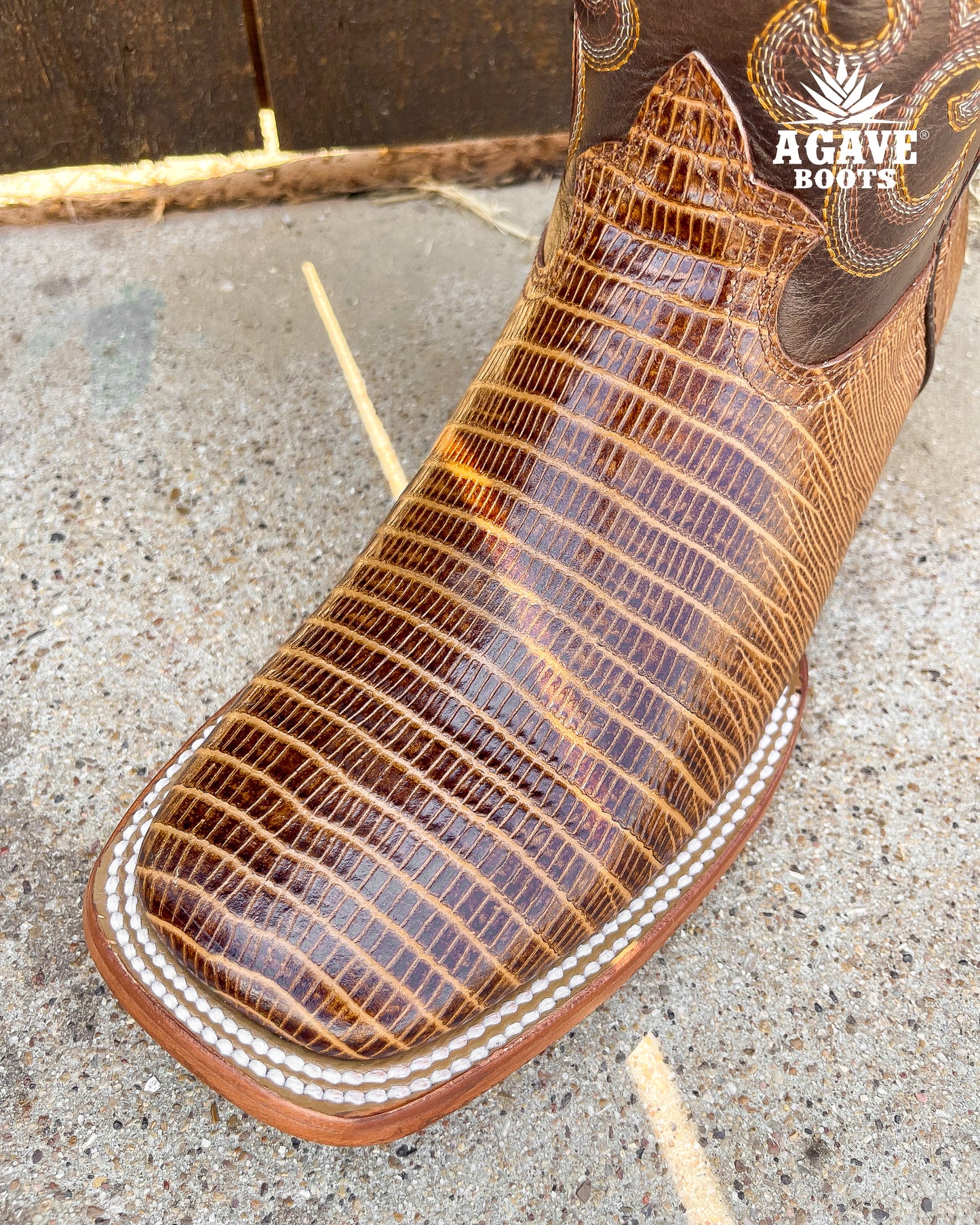 Cowboy Boot Lizard Honey