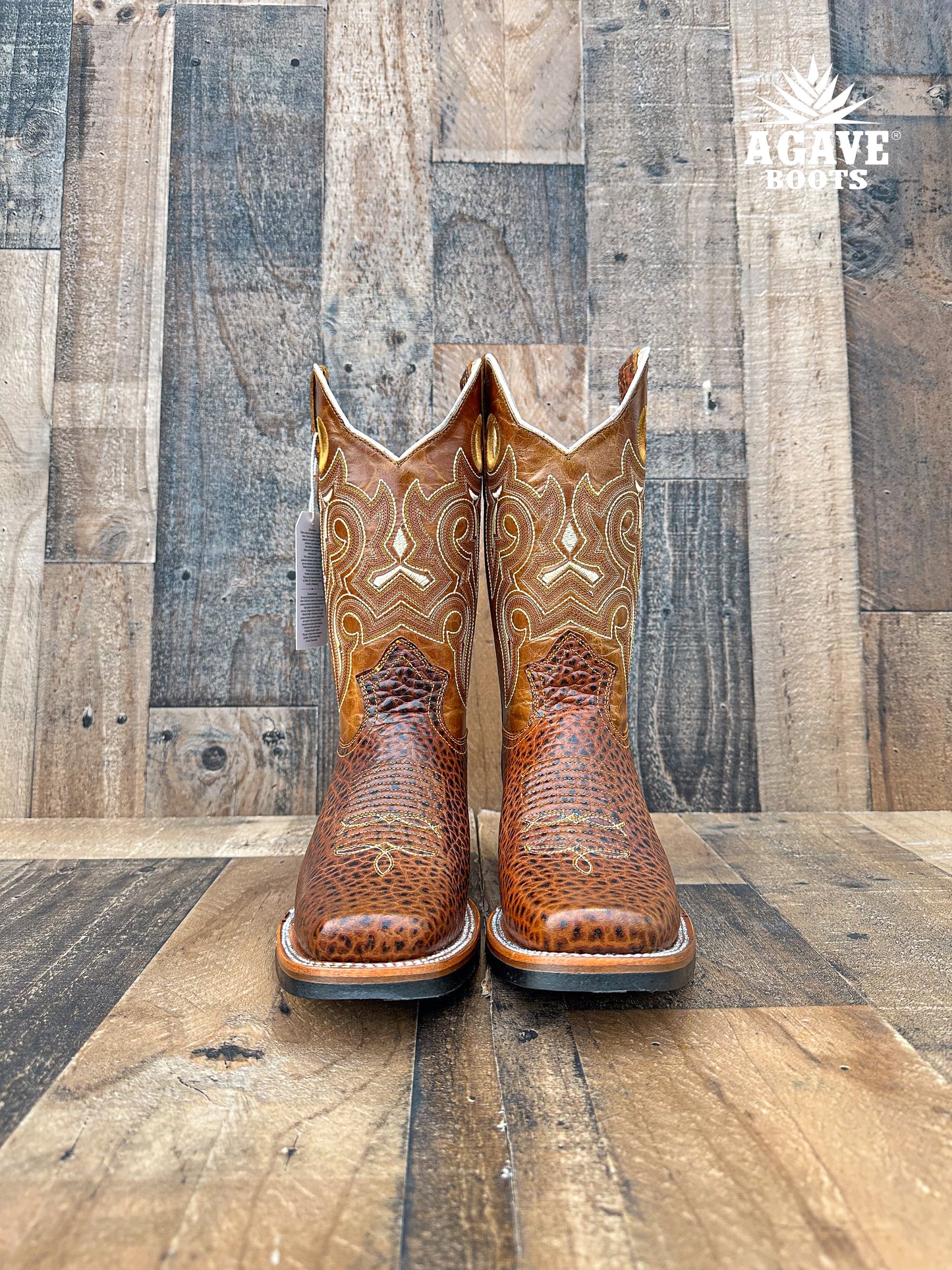 Cowboy Boot Bull Cognac Rubber Sole