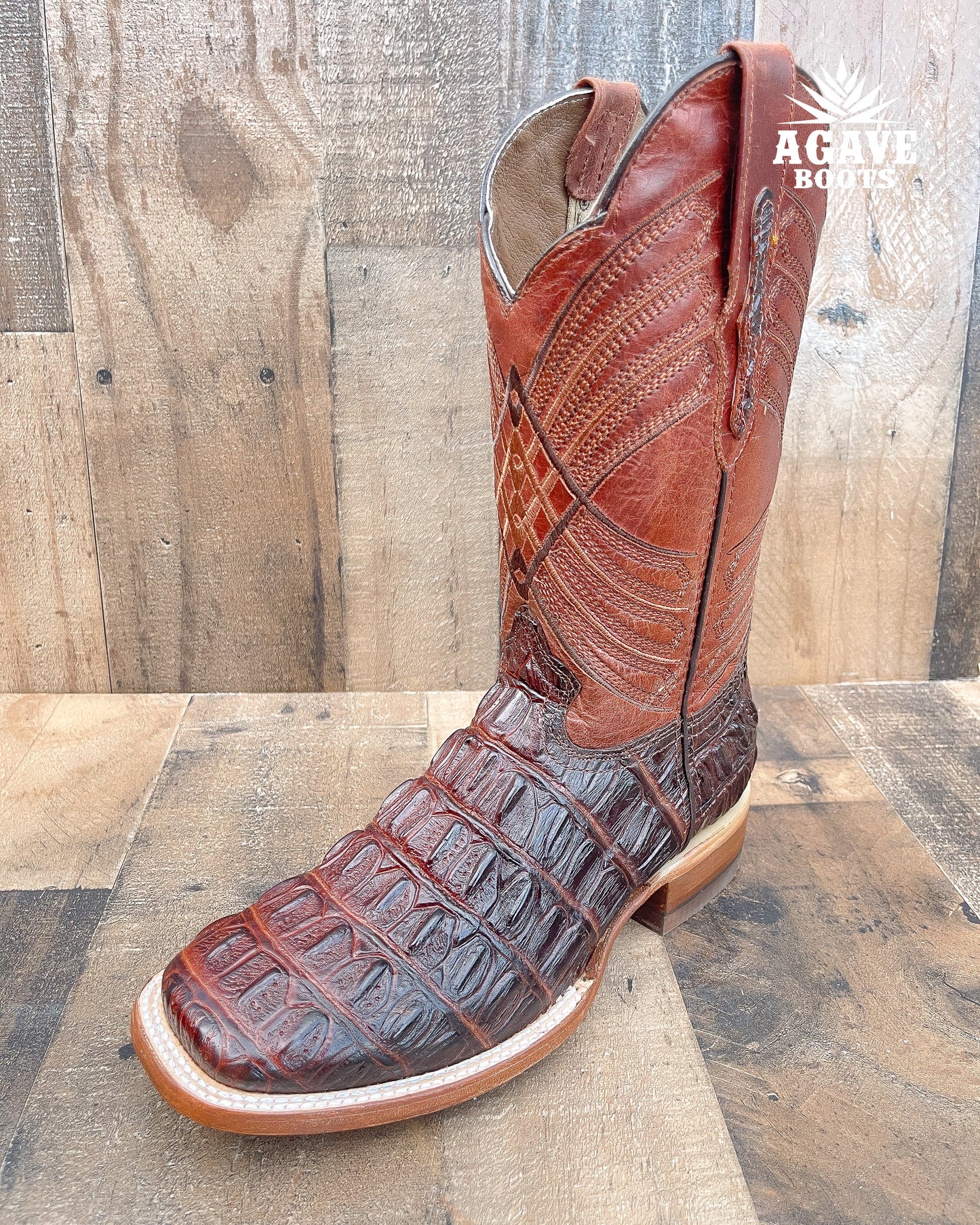 Cowboy Boot Caiman Tail