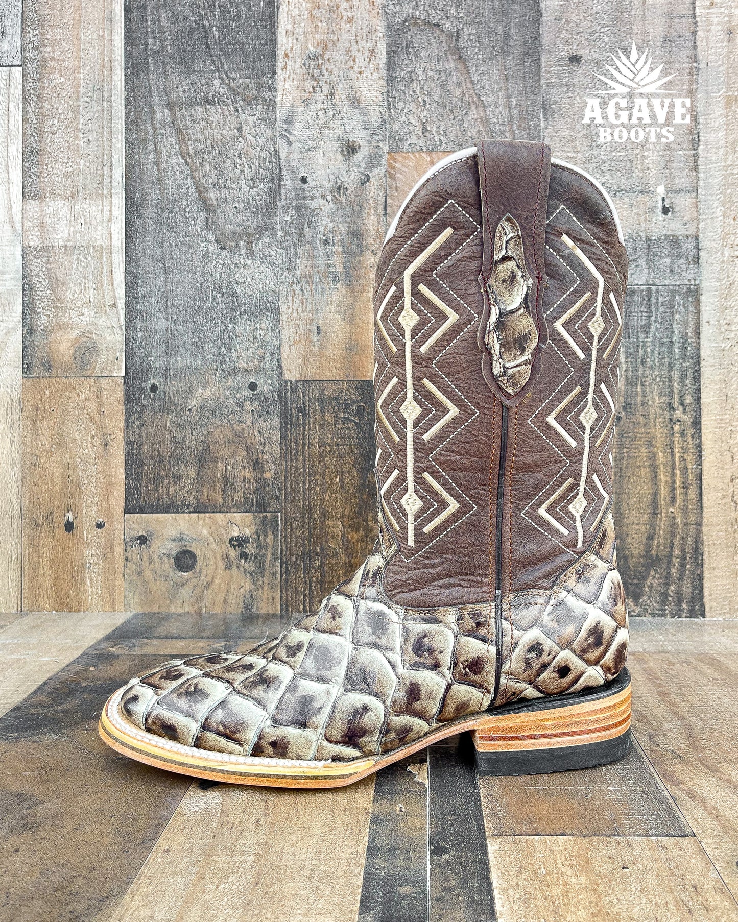FISH ORIX | MEN SQUARE TOE WESTERN COWBOY BOOTS