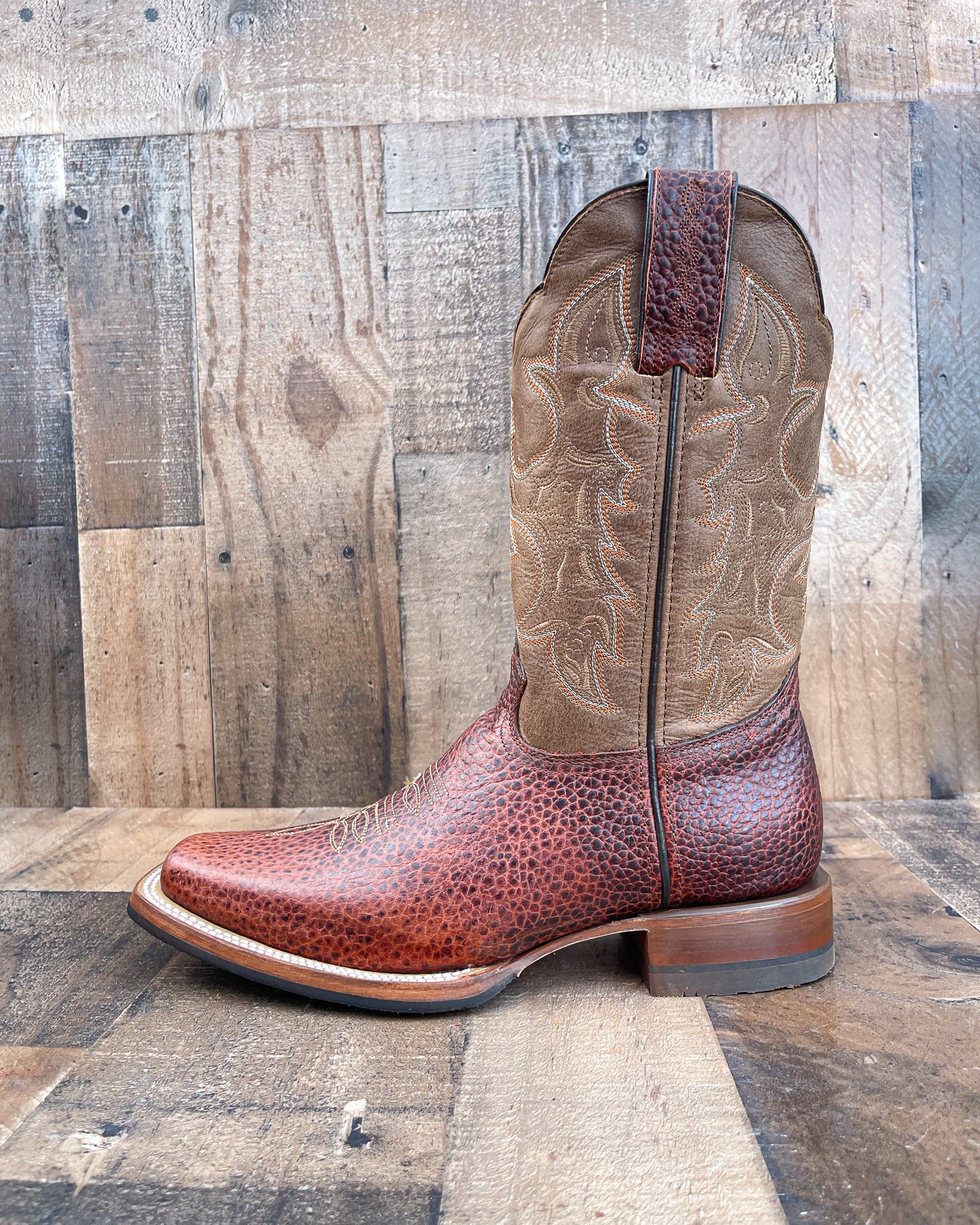 "LAVA" COGNAC | MEN SQUARE TOE WESTERN COWBOY BOOTS