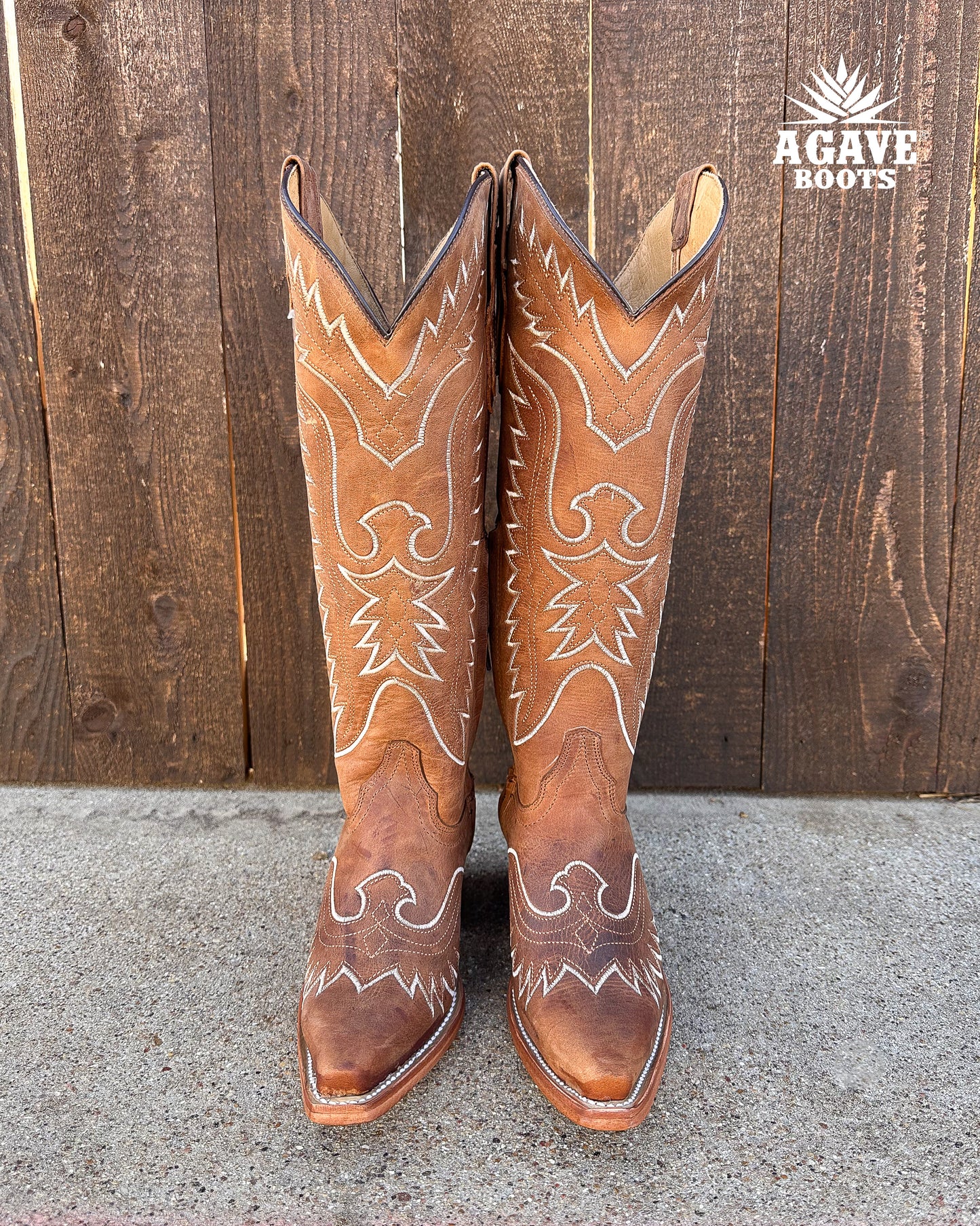 Cowboy Boot Tall Light Brown