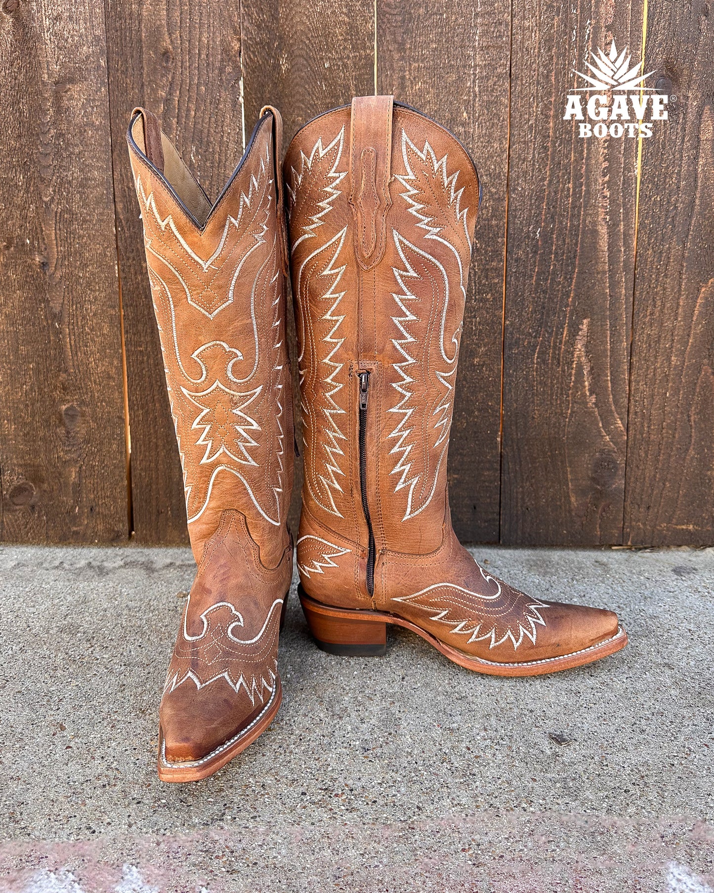 Cowboy Boot Tall Light Brown