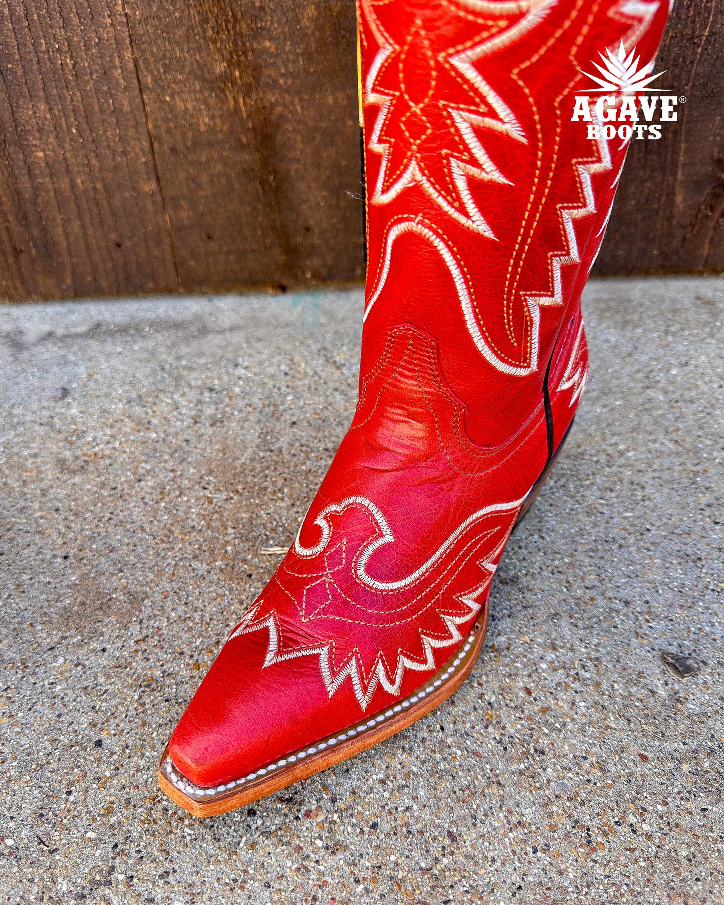 RED | WOMEN TALL COWBOY BOOTS