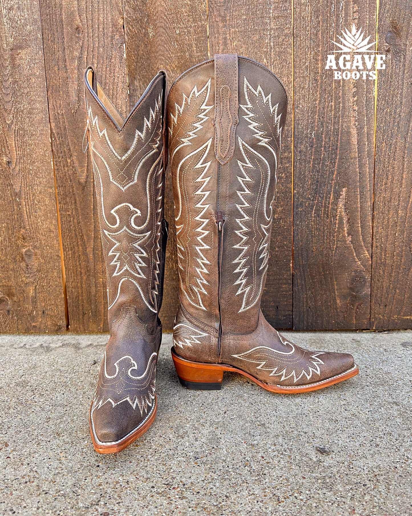 Cowboy Boot Tall Brown