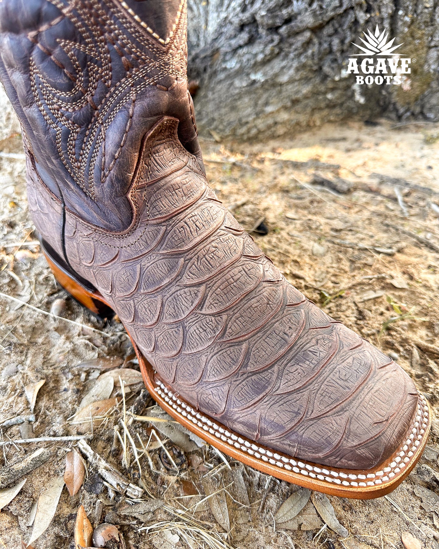 BROWN PYTHON | MEN SQUARE TOE WESTERN COWBOY BOOTS