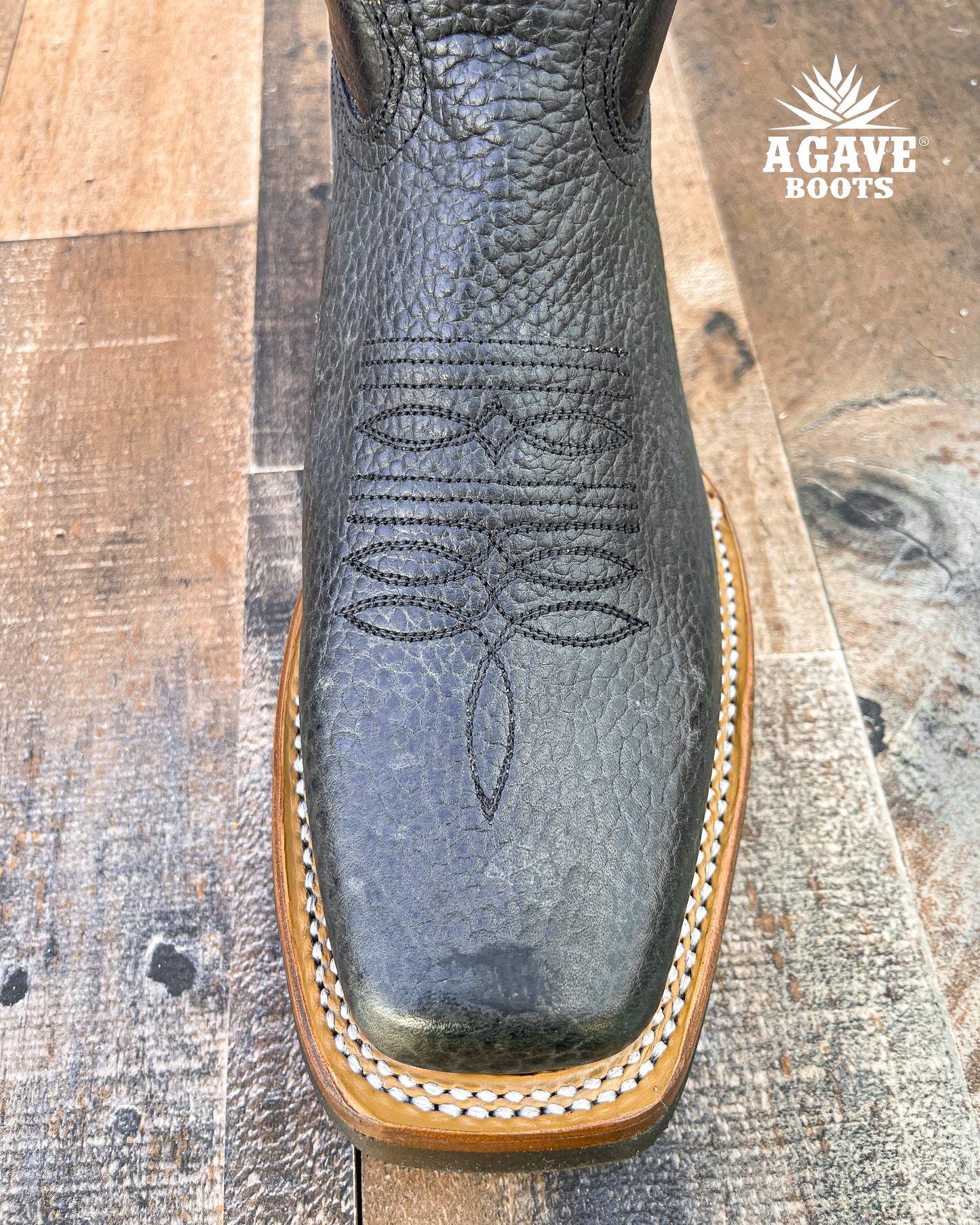 "LAVA" BLACK | MEN SQUARE TOE WESTERN COWBOY BOOTS