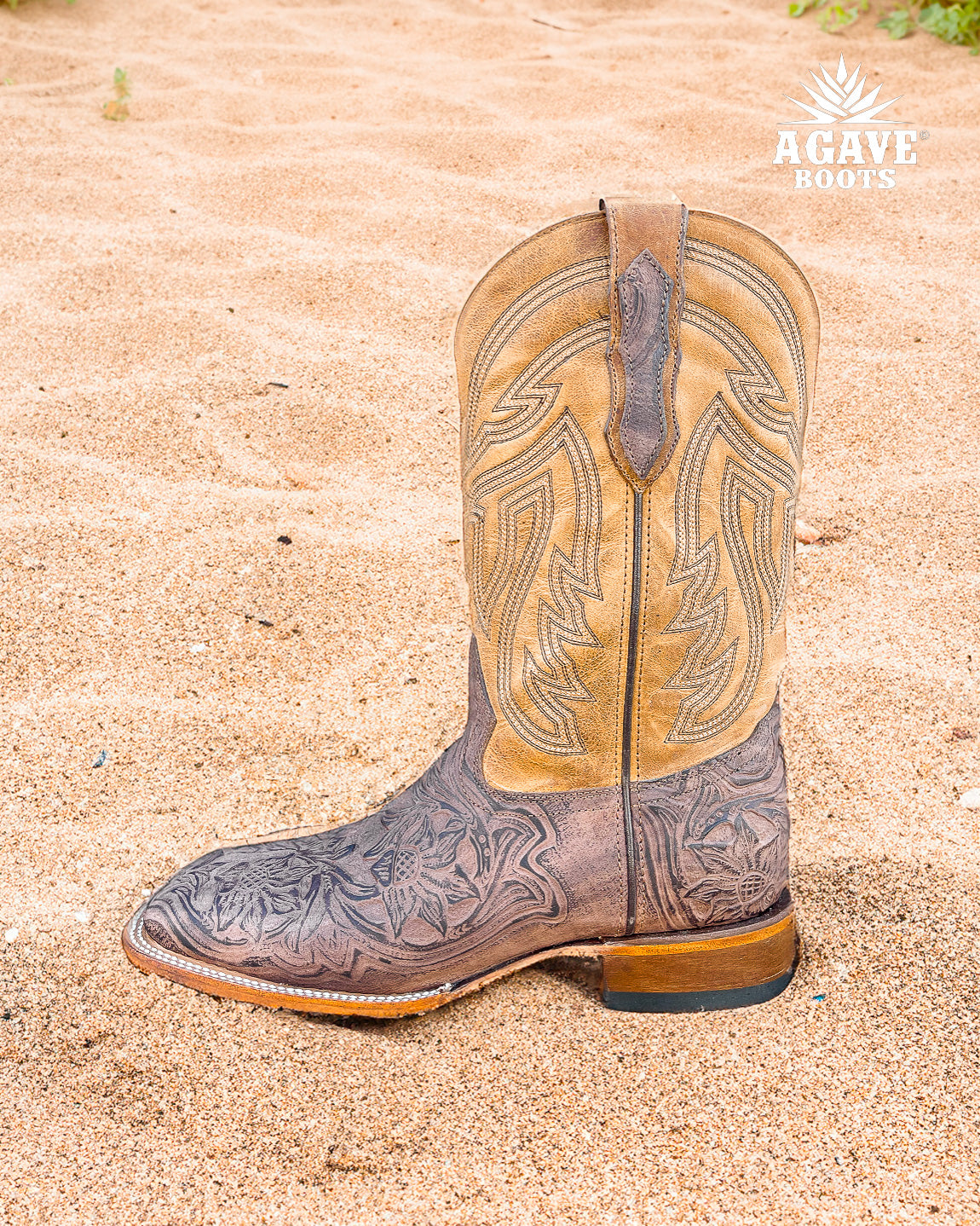 Cowboy Boot Rustic Tooled