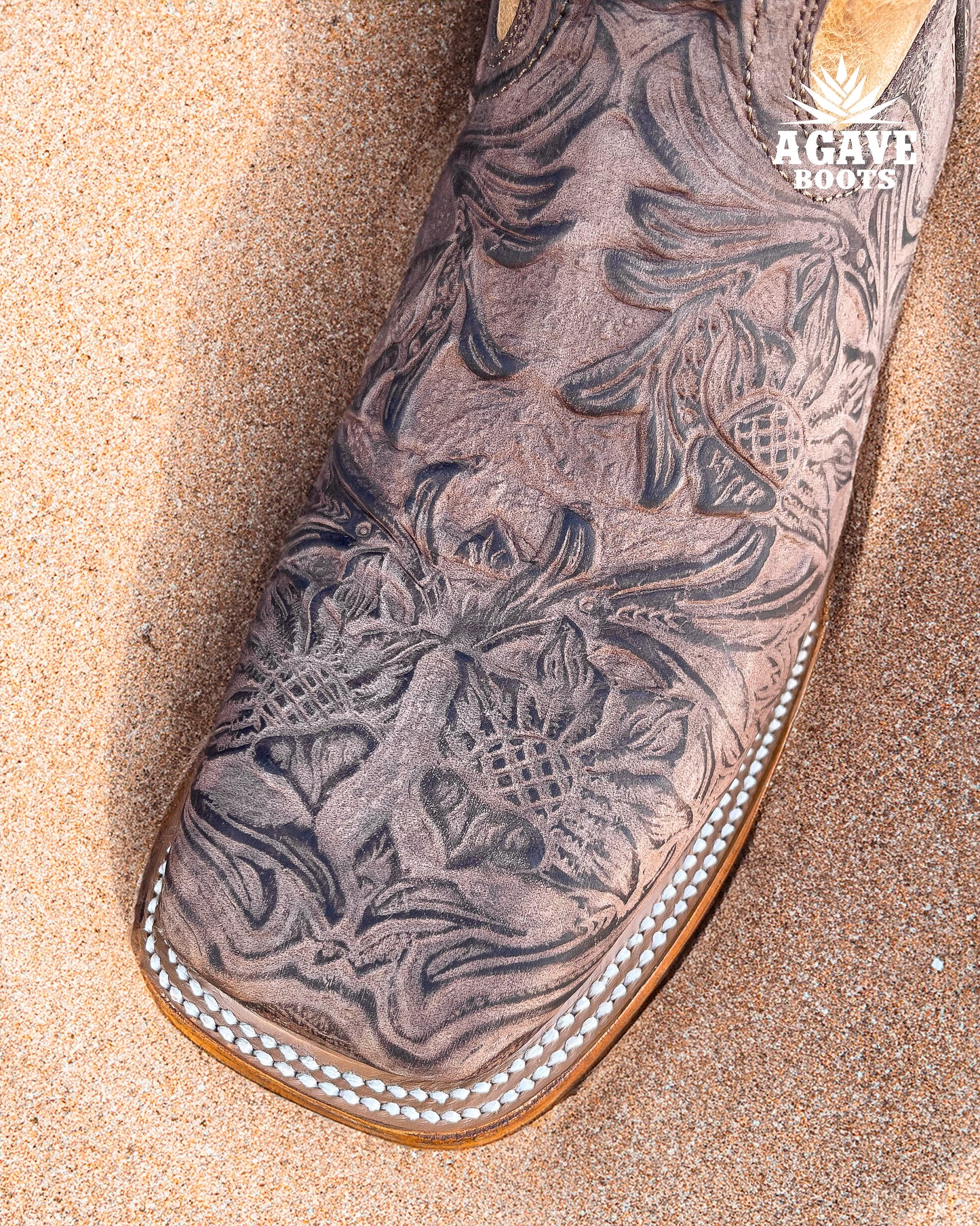 Cowboy Boot Rustic Tooled