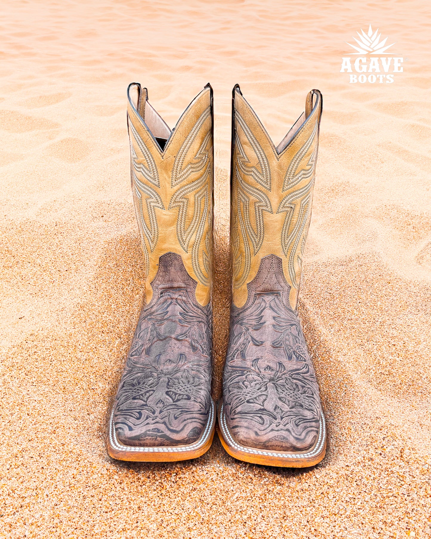 Cowboy Boot Rustic Tooled