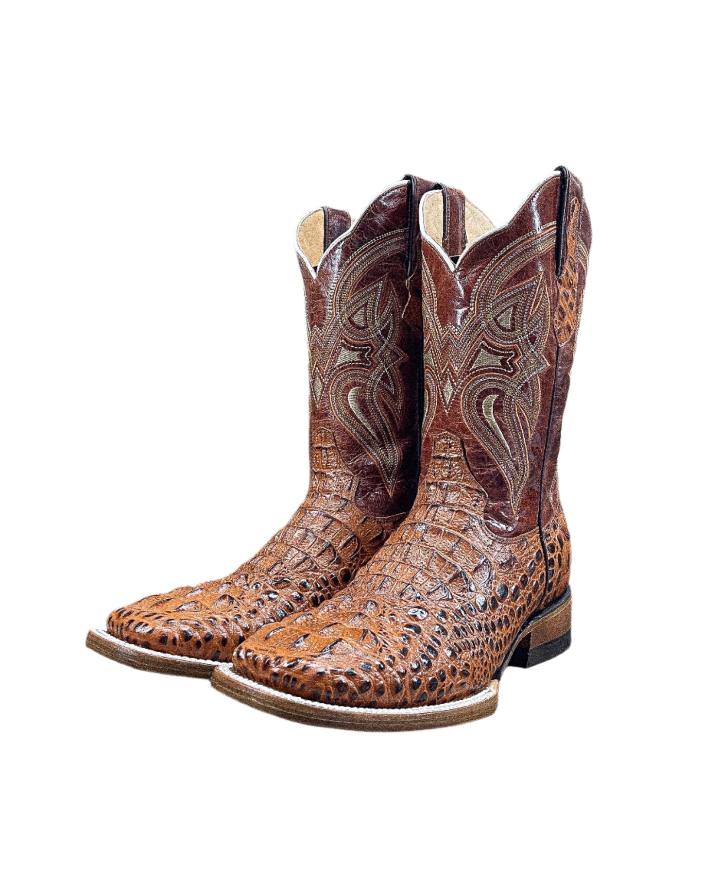 CAIMAN NECK "COGNAC" | MEN'S COWBOY BOOTS