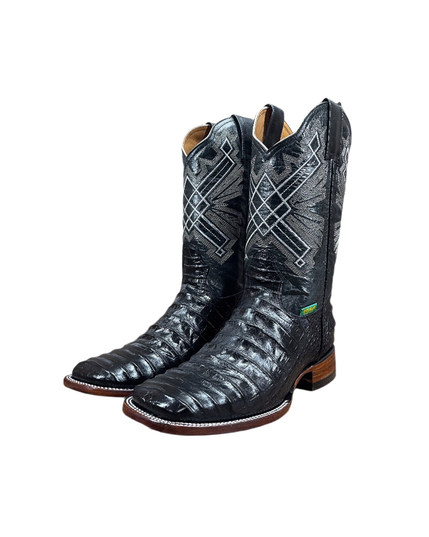 Cowboy Boot Caiman Black Belly AB