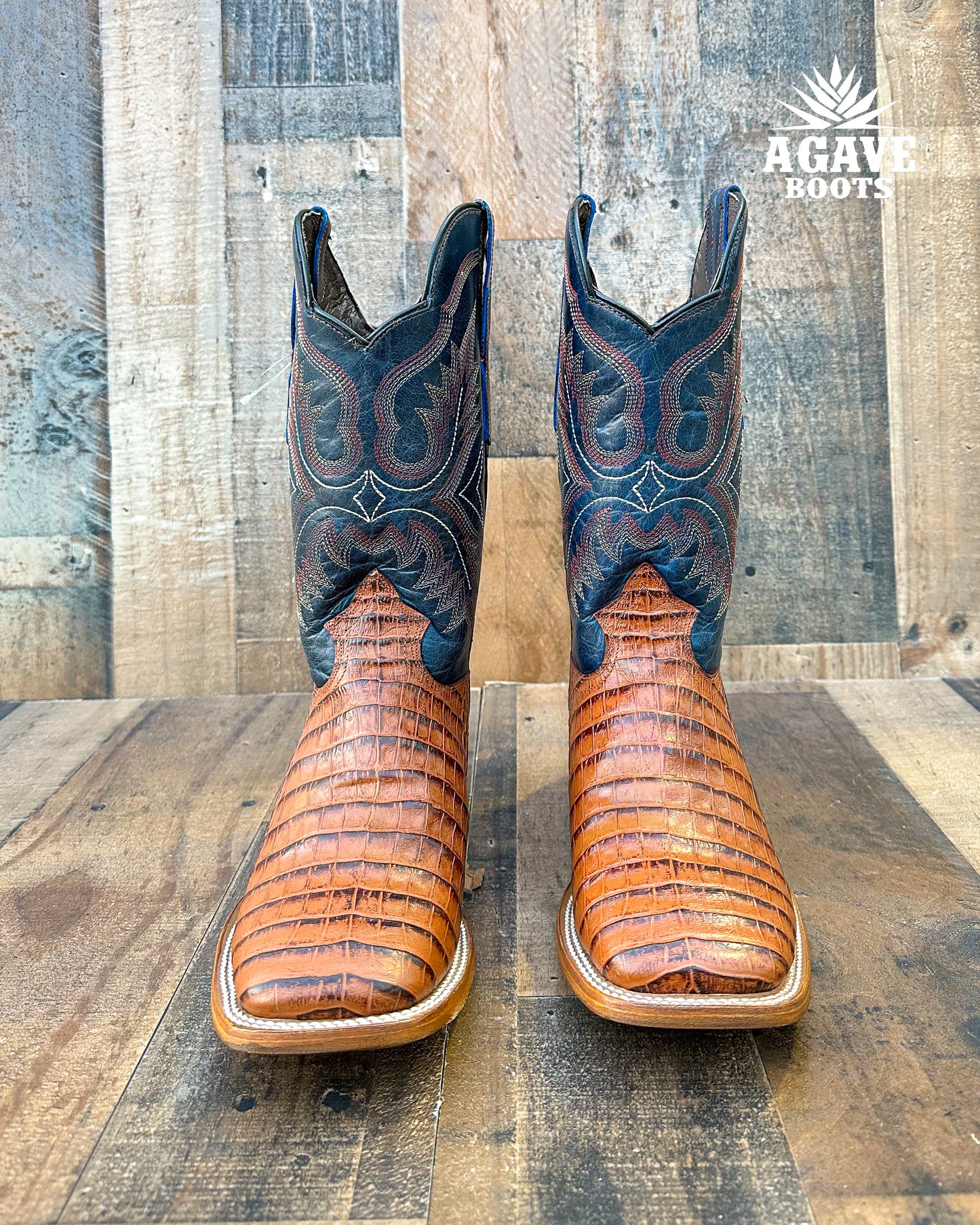 Cowboy Boot Cognac Caiman Belly