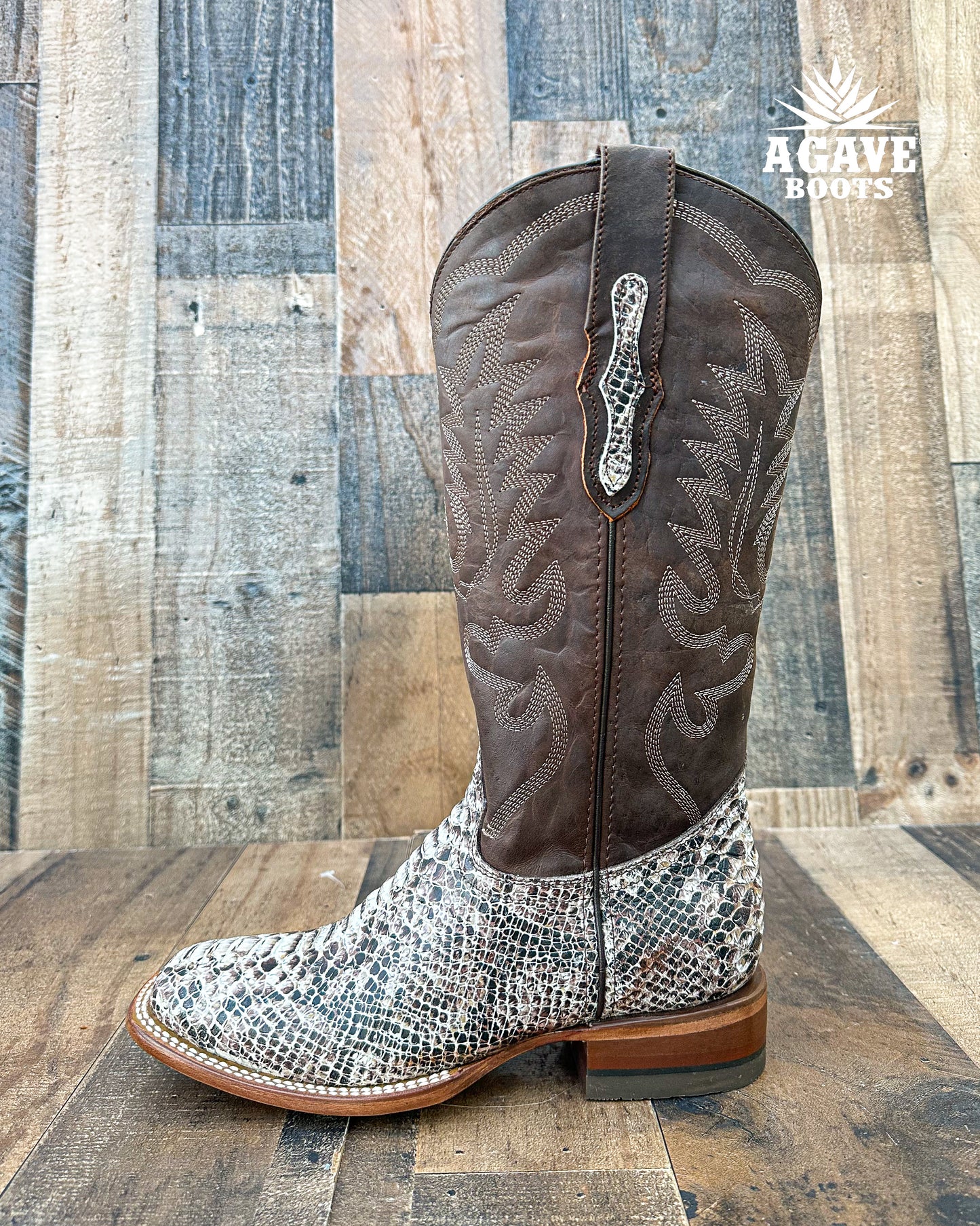 "JAYLIN" PYTHON | WOMEN SQUARE TOE BOOTS