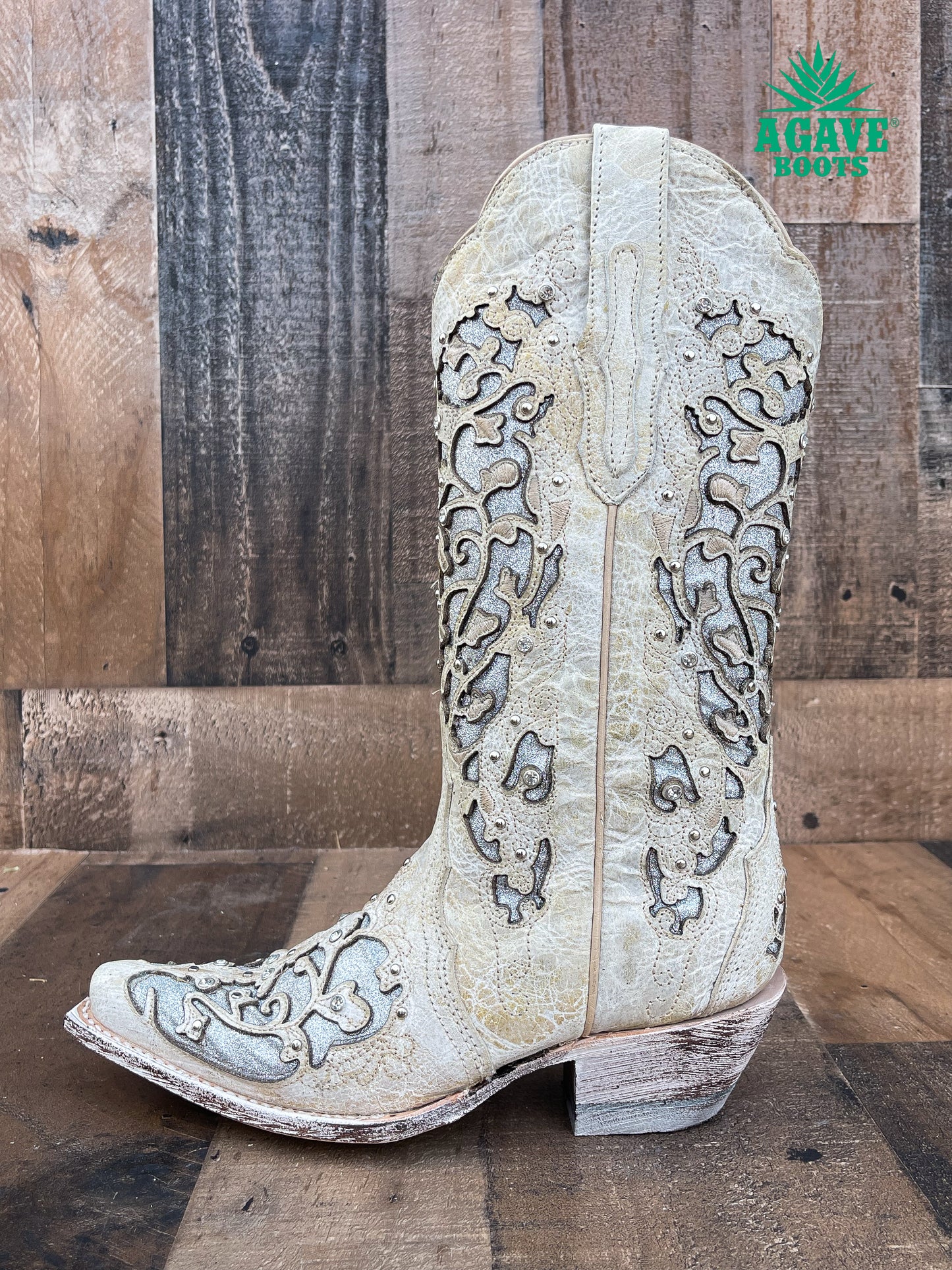 Cowboy Boot Clarissa Heiser White