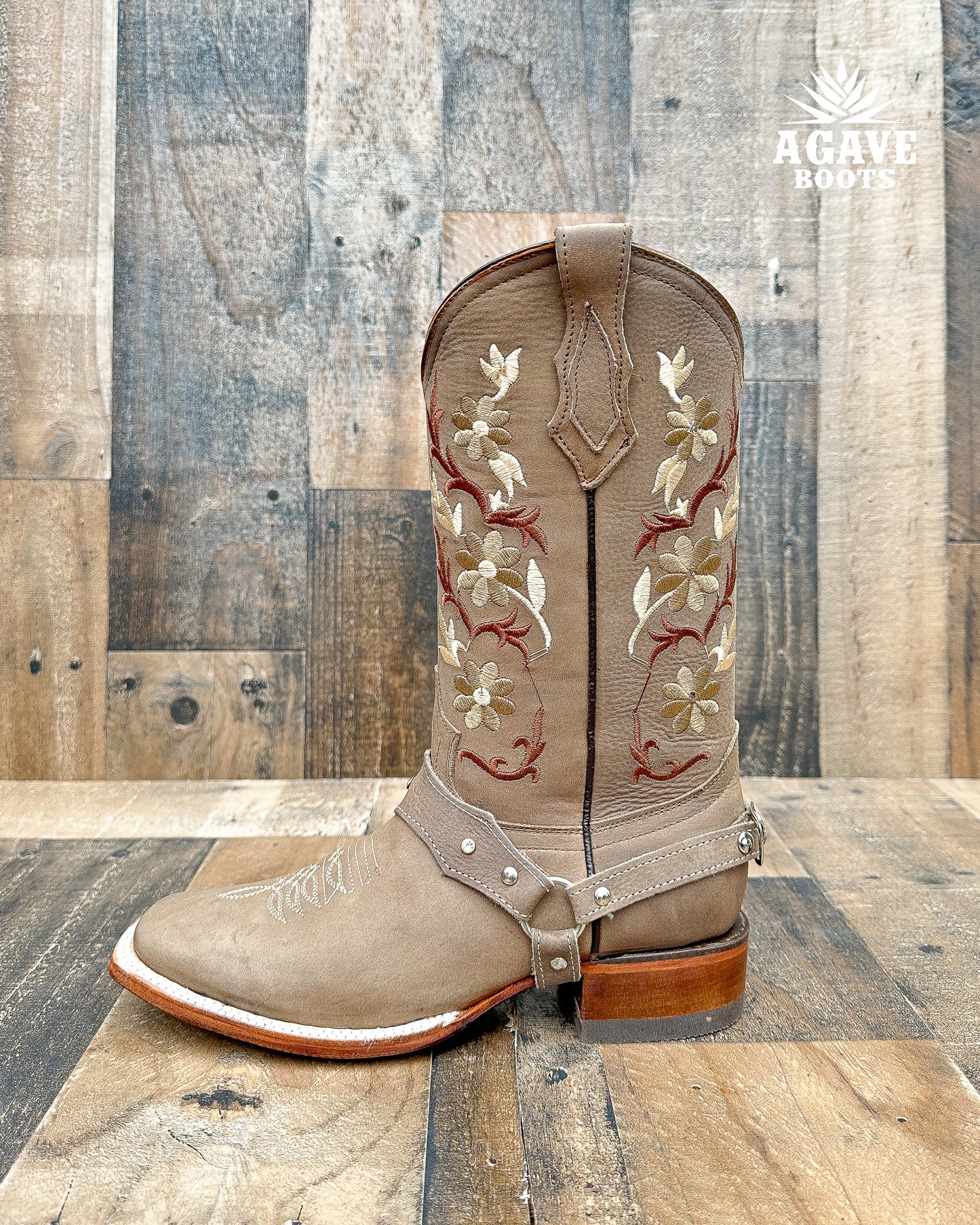 "GB" BROWN | WOMEN SQUARE TOE BOOTS