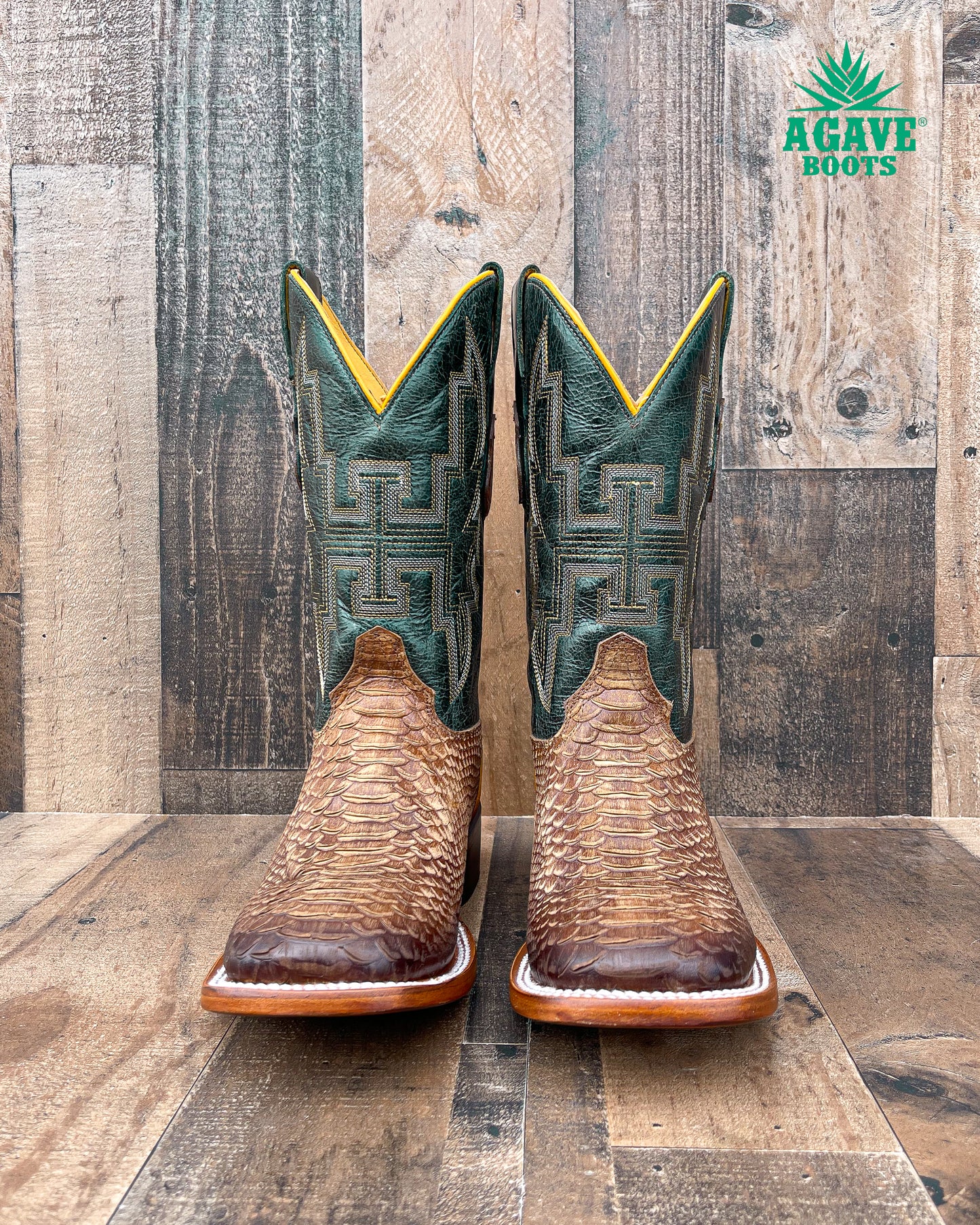 "JAXON" PYTHON | MEN SQUARE TOE BOOTS