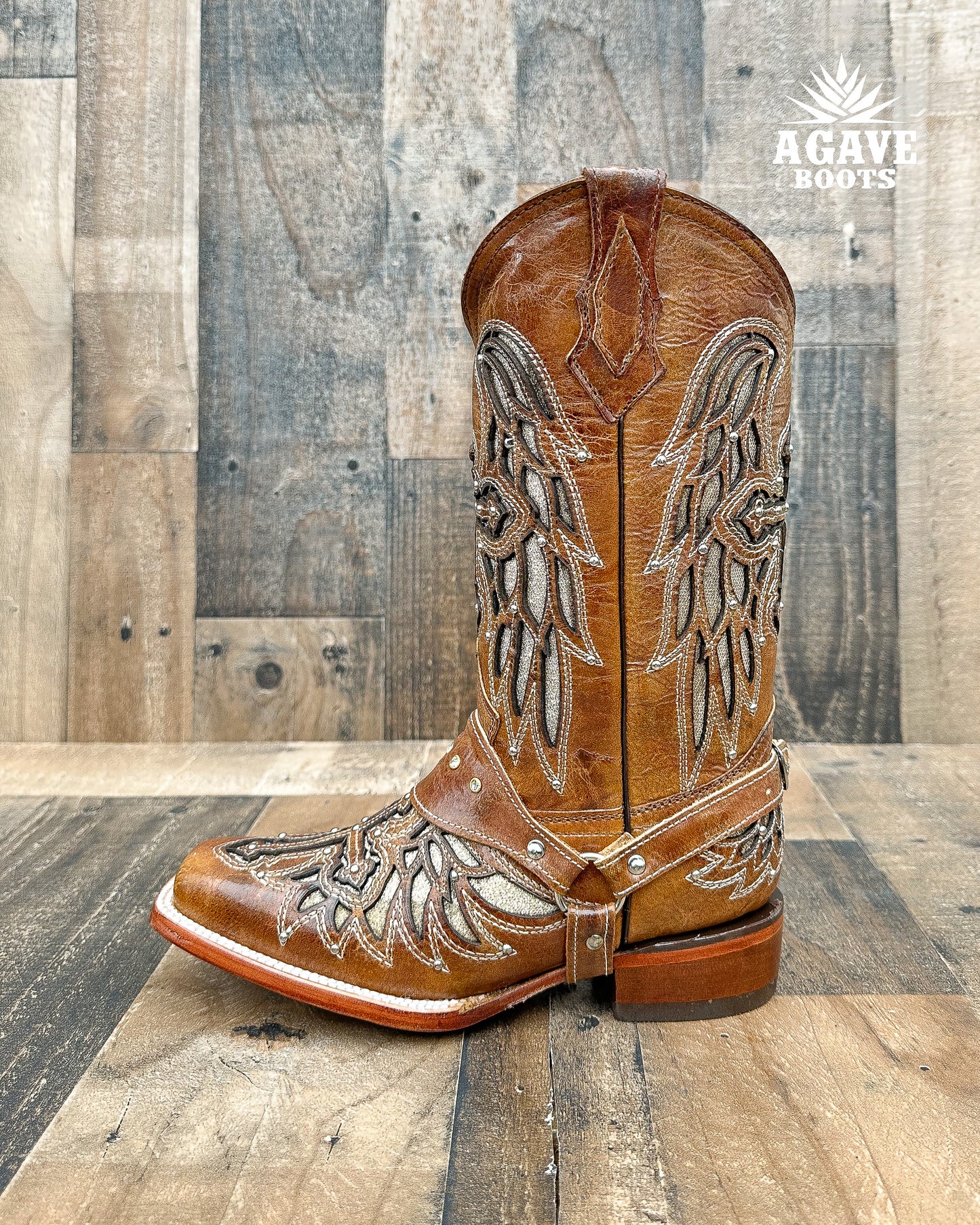 "ALAS" BROWN | WOMEN SQUARE TOE BOOTS