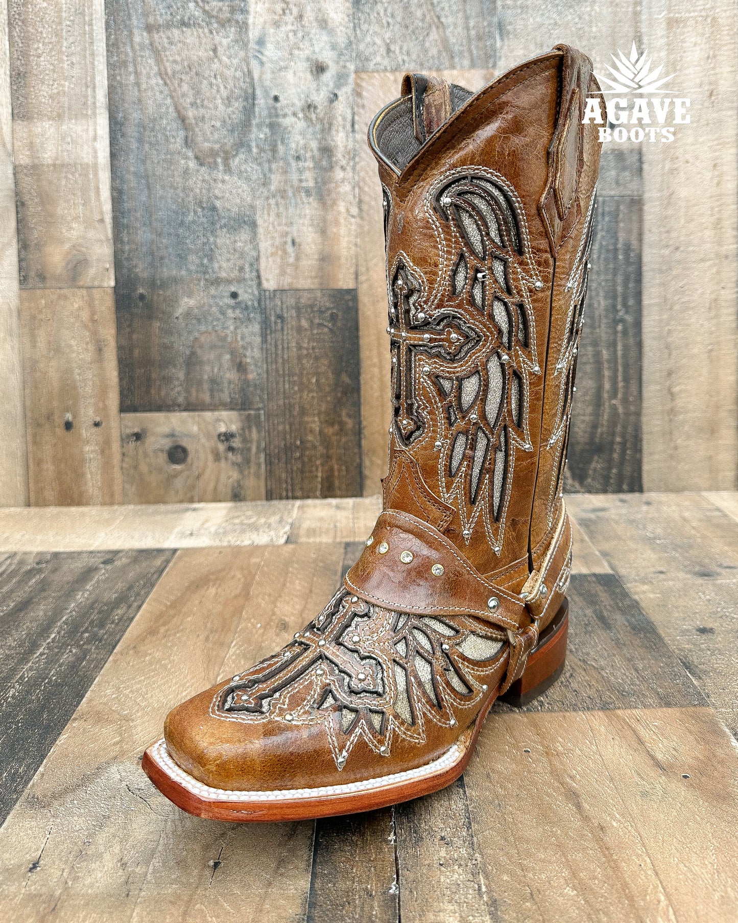 "ALAS" BROWN | WOMEN SQUARE TOE BOOTS
