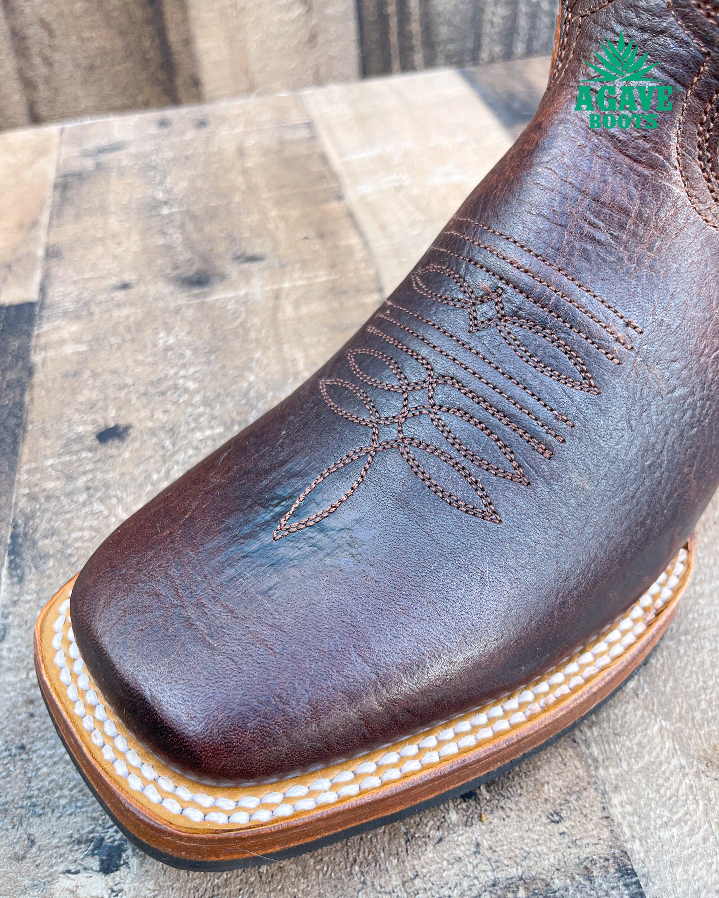 BROWN ELEPHANT EAR | MEN SQUARE TOE WESTERN COWBOY BOOTS