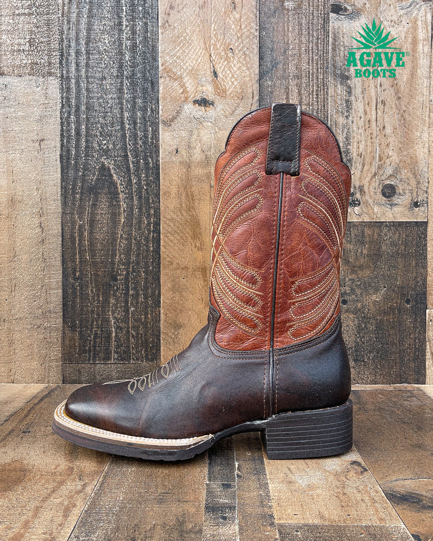 "MARBLE" | MEN SQUARE TOE WESTERN COWBOY BOOTS (RUBBER SOLE)