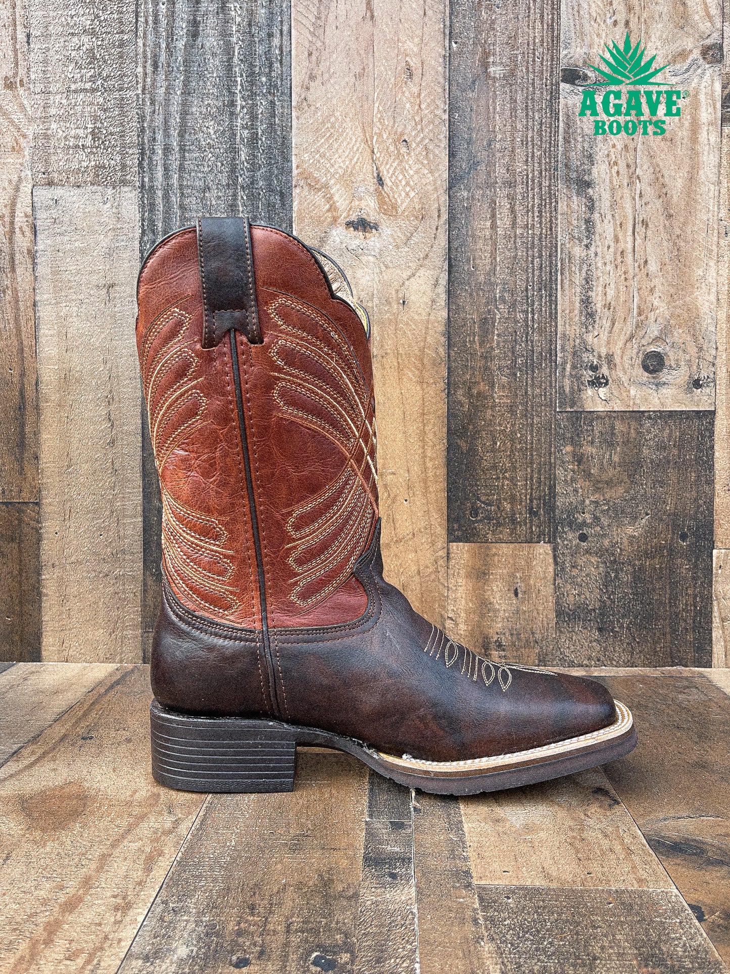 "MARBLE" | MEN SQUARE TOE WESTERN COWBOY BOOTS (RUBBER SOLE)