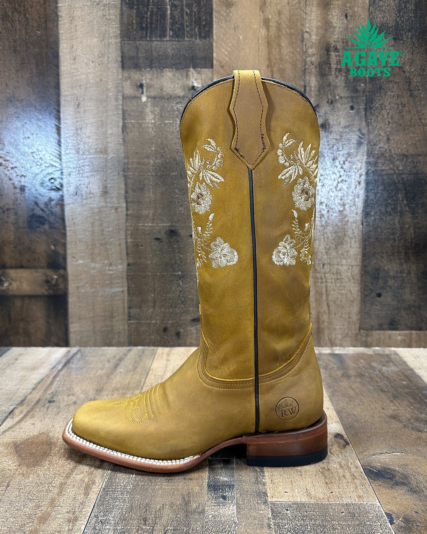 "GANTE" TAN | WOMEN SQUARE TOE BOOTS