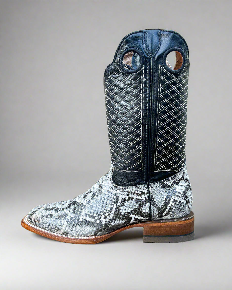 Cowboy Boot White Python