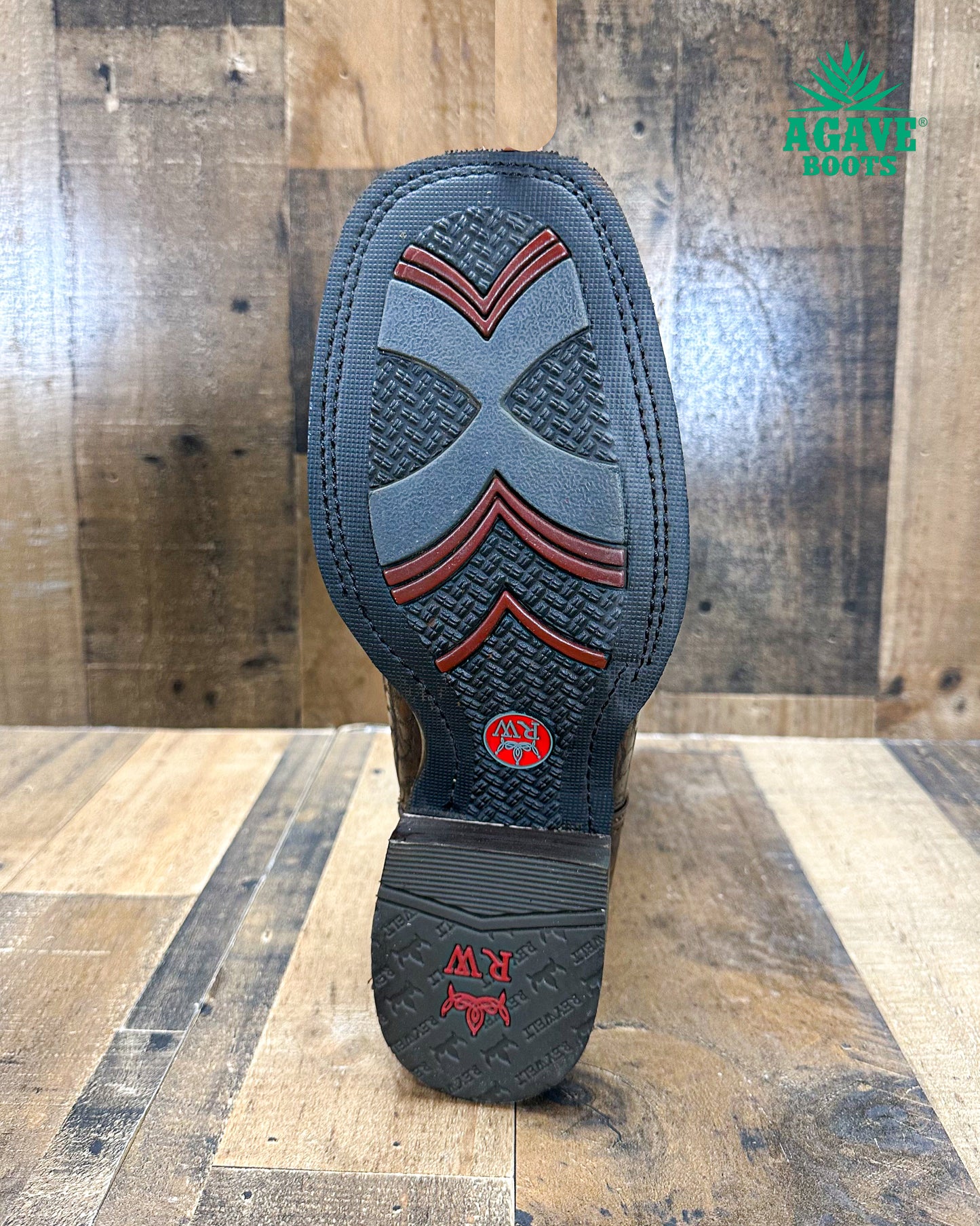 Cowboy Boot Brown Bull Neck Rubber Sole