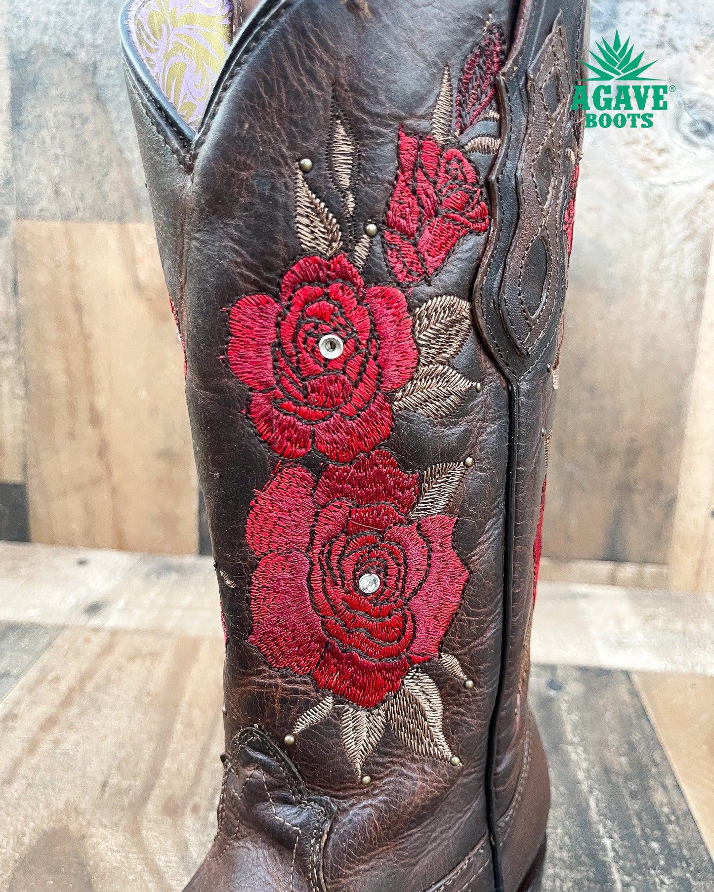 ROSÉ BROWN | WOMEN SQUARE TOE BOOTS