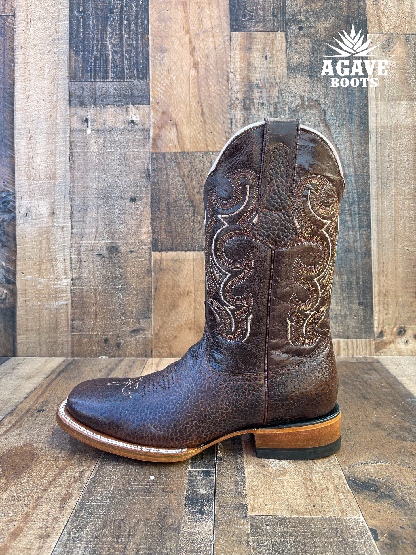 "LAVA" BROWN | MEN SQUARE TOE WESTERN COWBOY BOOTS