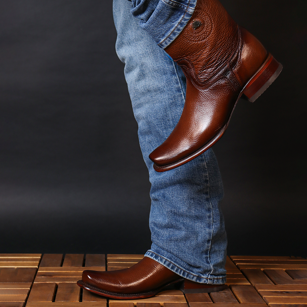 Cowboy Boot Light Brown Deer Venado