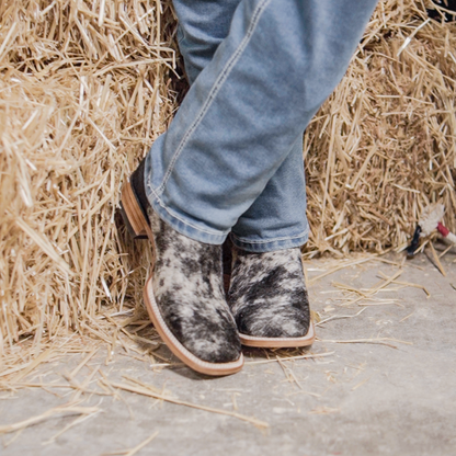 Cowboy Boot Cowhide Black Aztec - Agave Boots