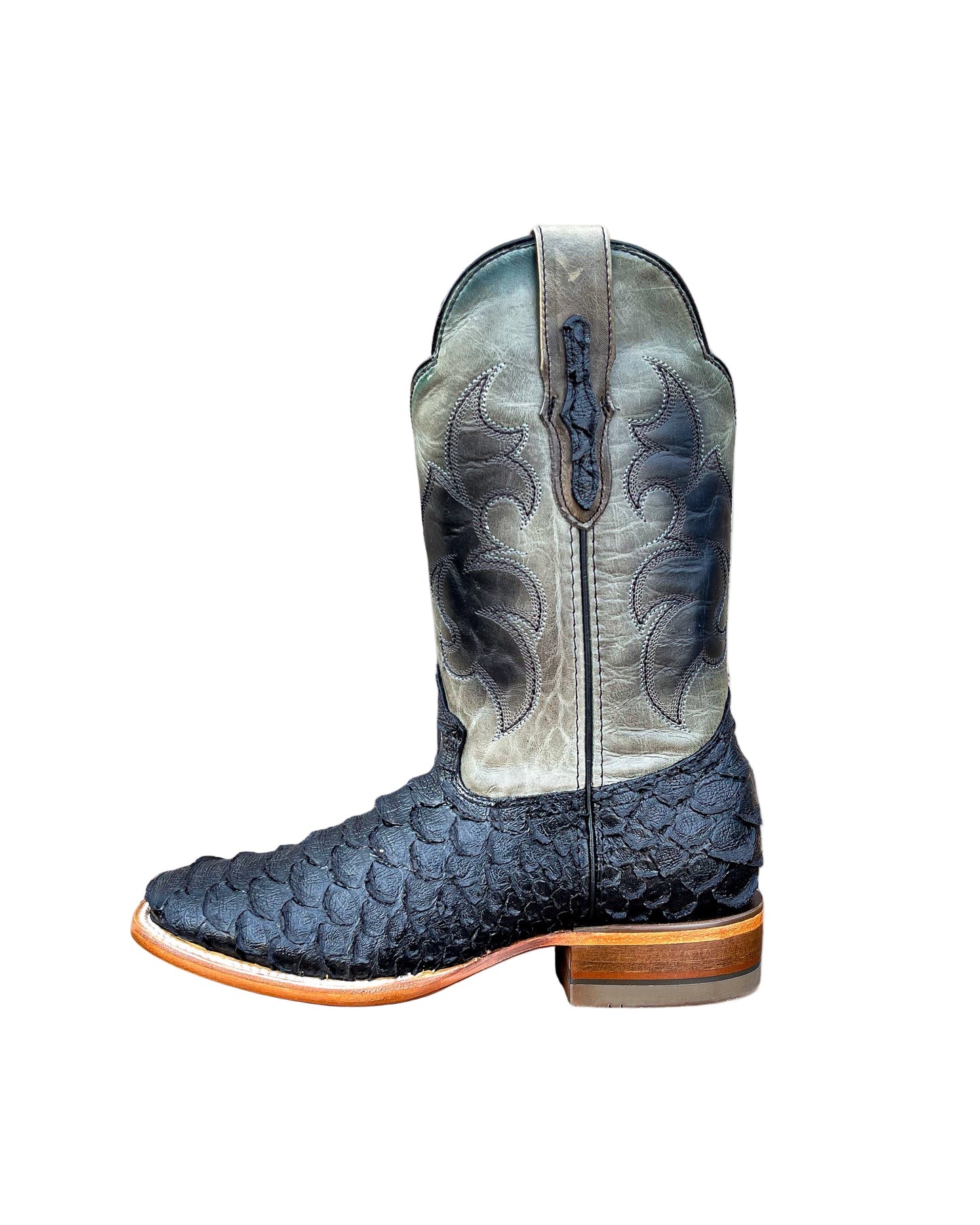 Cowboy Boot Python Black