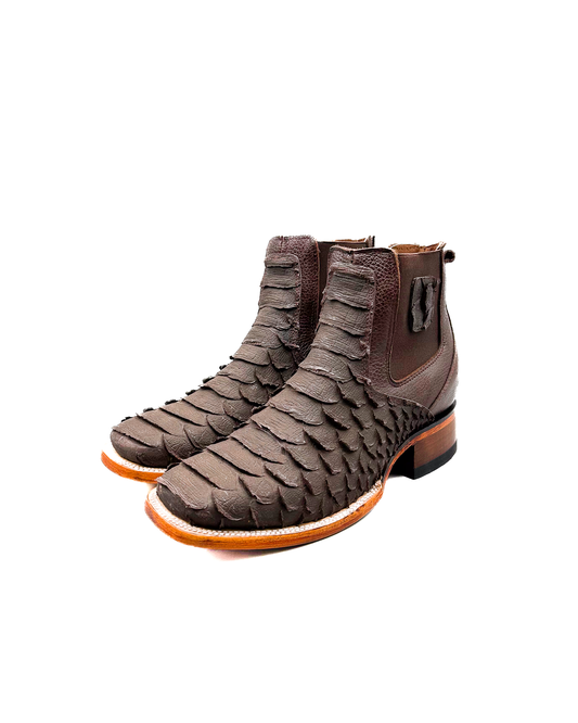 Ankle Boot Python Matte Brown