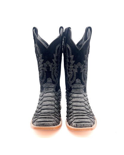 Cowboy Boot Gray Python