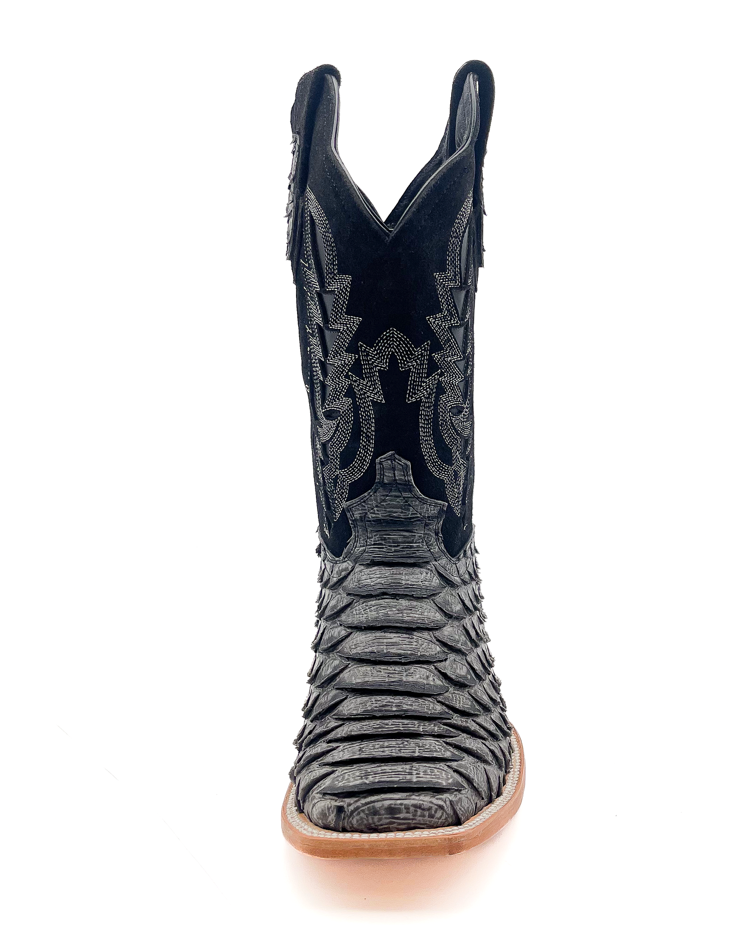Cowboy Boot Gray Python