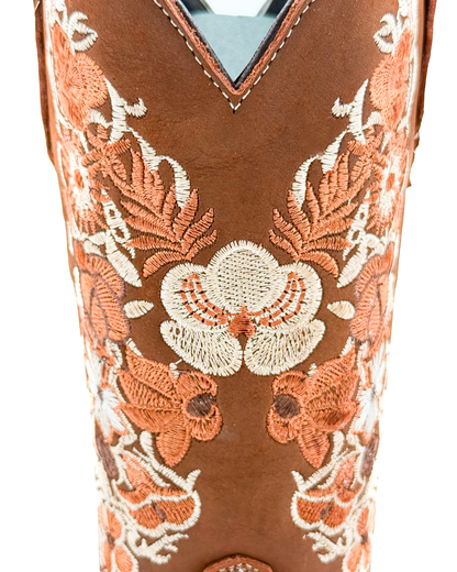 Cowboy Boot Malvina Floral Brown