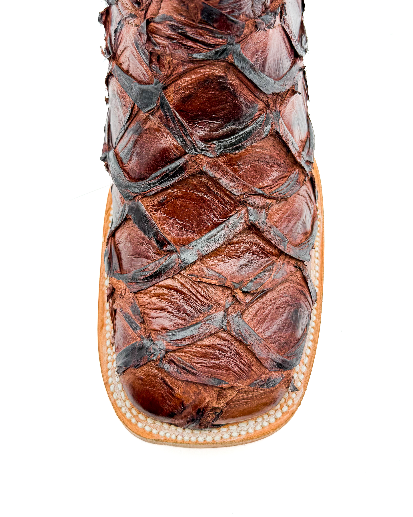 Cowboy Boot Brown Fish/Bass/Pirarucu