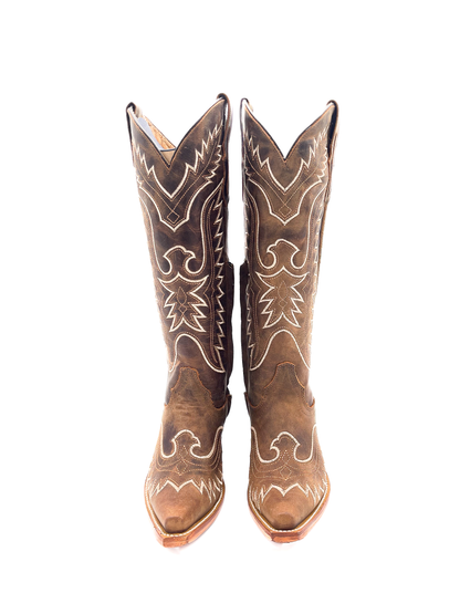 Cowboy Boot Tall Light Brown