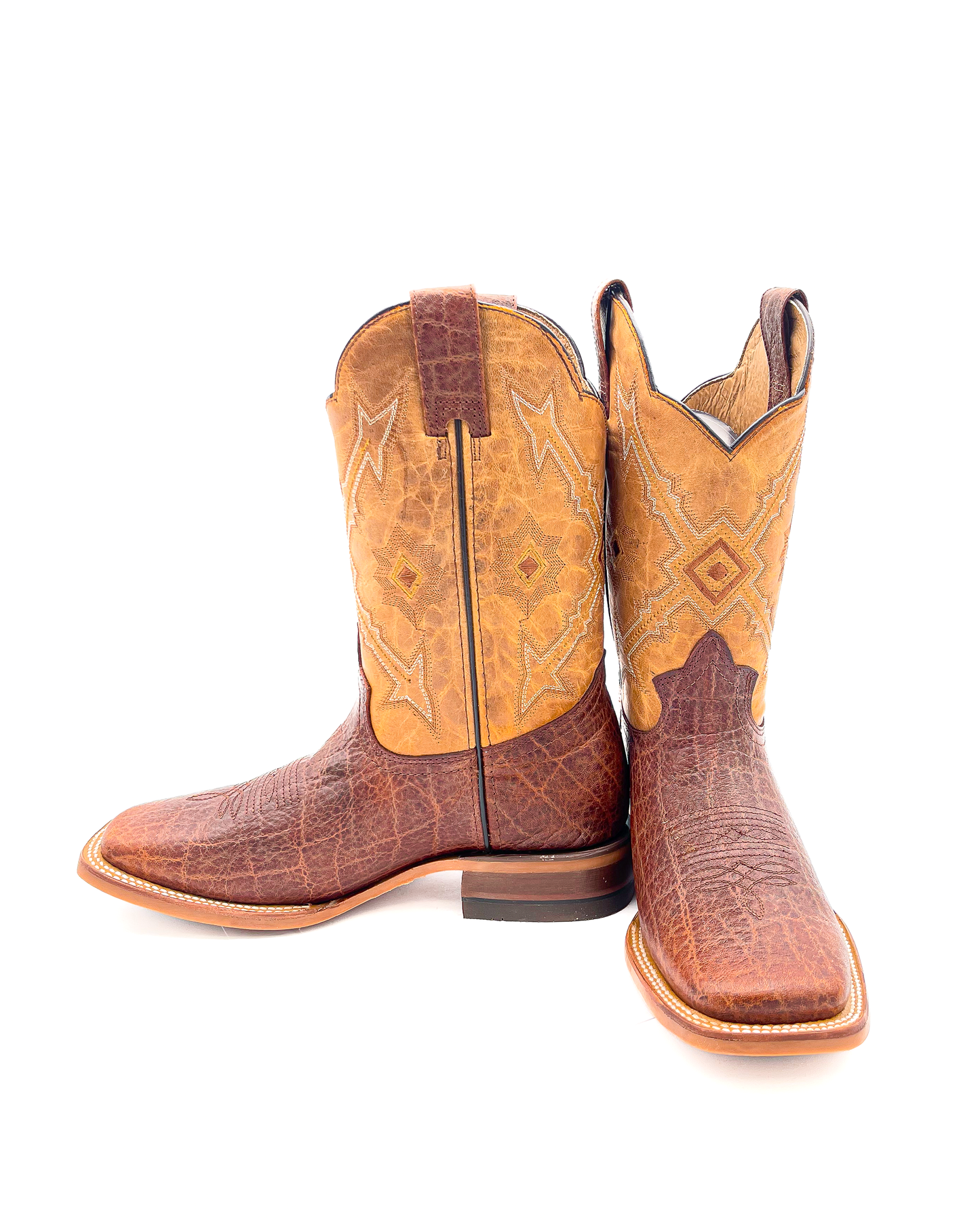 Cowboy Boot Elephant Light Brown Rubber Sole