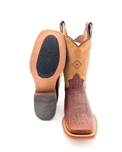 Cowboy Boot Elephant Light Brown Rubber Sole