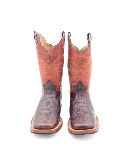 Cowboy Boot Brown Elephant Rubber Sole