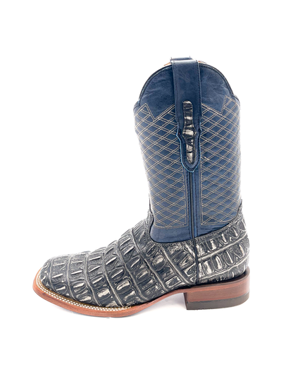 Cowboy Boot Gray Caiman Tail