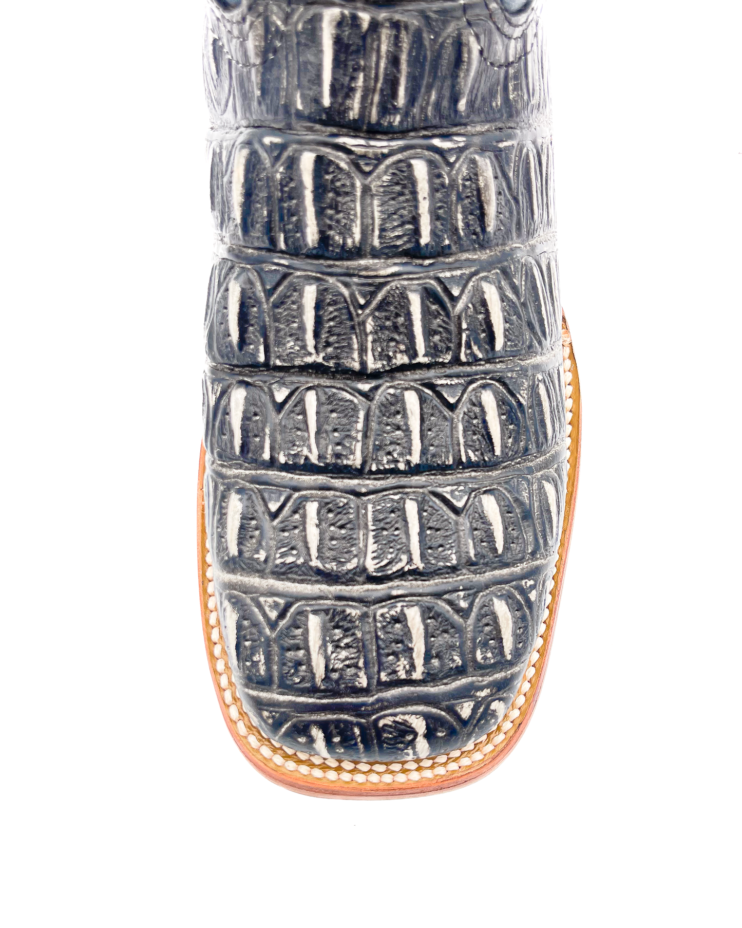 Cowboy Boot Gray Caiman Tail