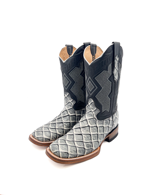 Cowboy Boot Gray Bass Pirarucu