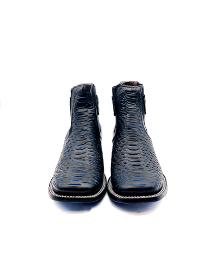 Ankle Boot Python Blue