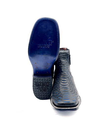 Ankle Boot Python Blue