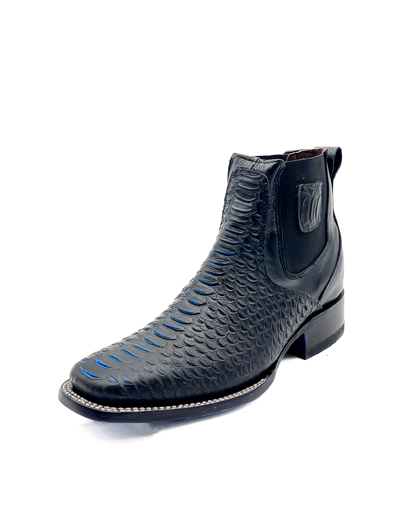 Ankle Boot Python Blue
